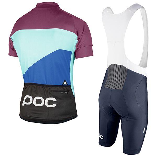 2017 Maglia POC Fondo Elements blu e fuxia